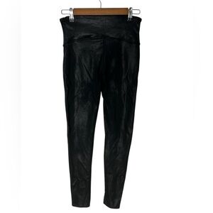 SpanxShape Faux Leather Spanx leggings black size Large Petite